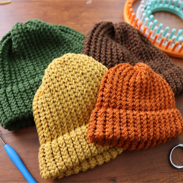 Easy Loom Knitting Hat Pattern (in 5 Sizes!)