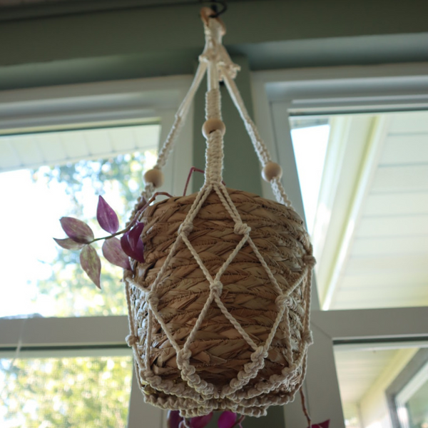 No Tassel Macrame Plant Hanger PDF Pattern