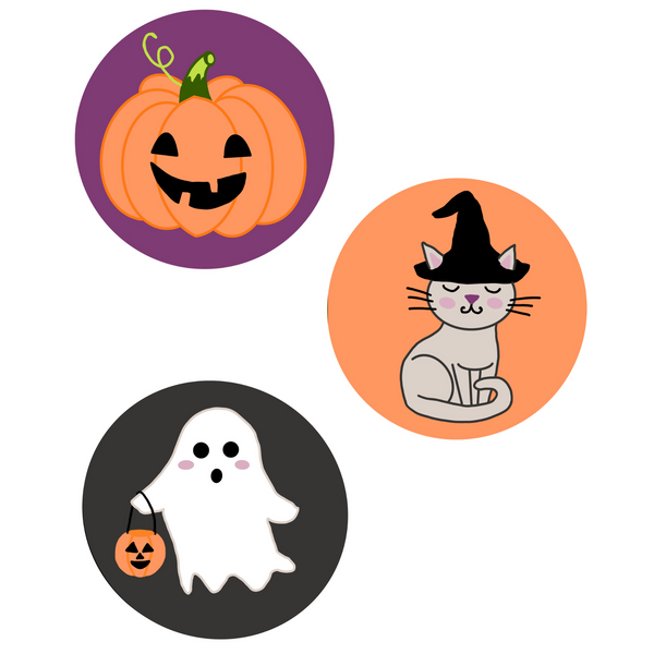 Spooky Halloween Punch Needle Coasters PDF Pattern