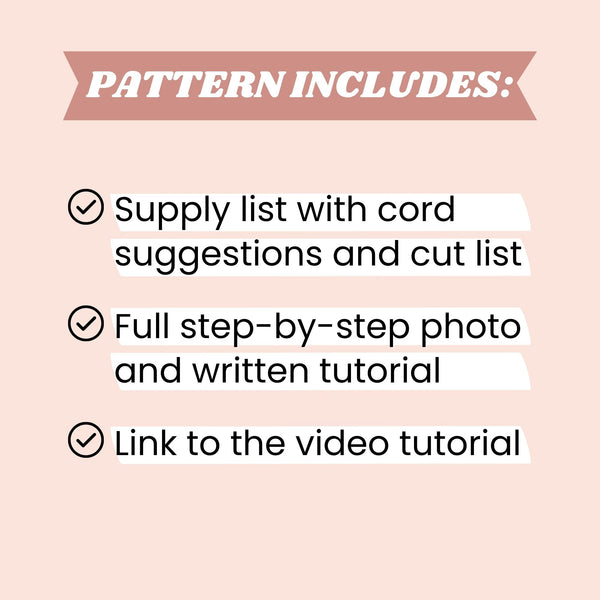 3 Arm Spiral Macrame Plant Hanger PDF Pattern