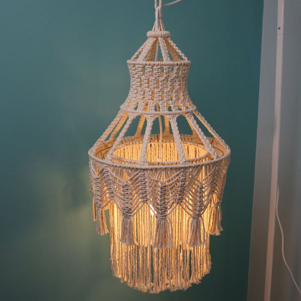 Boho Glow Macrame Chandelier PDF Pattern