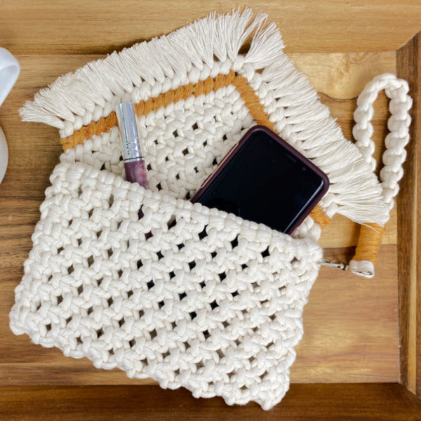 Color Pop Macrame Clutch + Wristlet PDF Pattern
