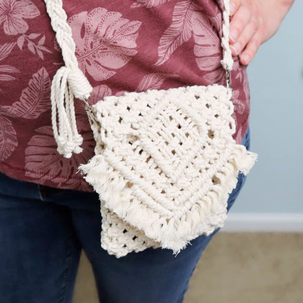 Macrame Crossbody Sling Bag PDF Pattern