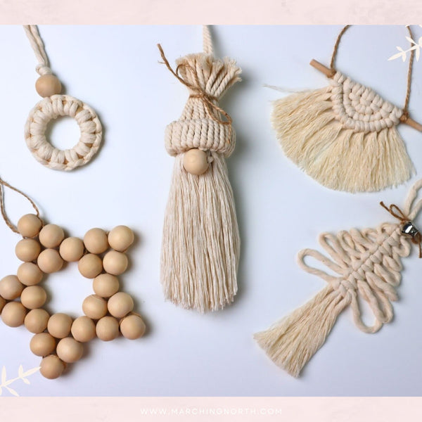 15 Macrame Christmas Ornaments Pattern BUNDLE