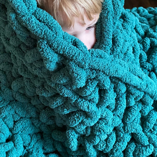 Super Bulky Crochet Throw Blanket Printable PDF Pattern