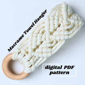 Macrame Towel Hanger Pattern | Towel Holder *DIGITAL PDF PATTERN*