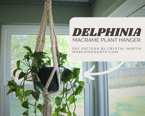 Delphinia Macrame Plant Hanger PDF Pattern