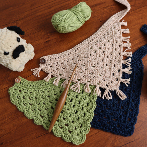 Daisy's Crochet Dog Bandana Scarf Pattern