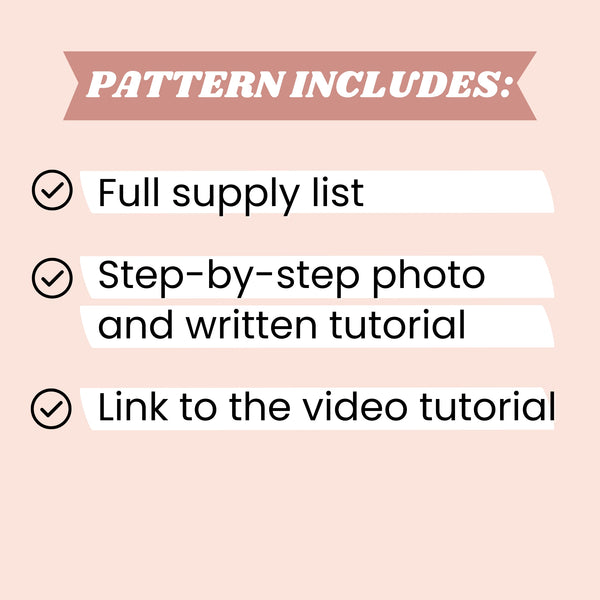 Finger Knit Square Pillow | Printable PDF Pattern