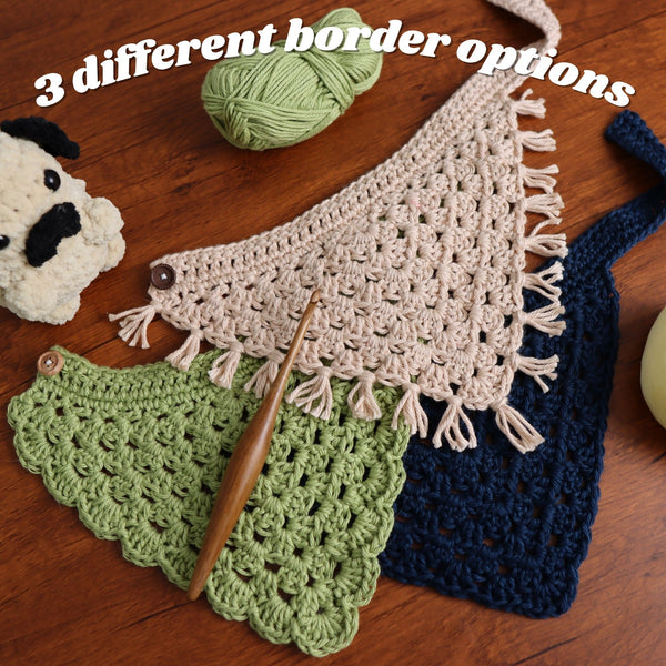 Crochet Bandana Pattern Bundle | 4 PDF Patterns for Women & Even Your Dog!