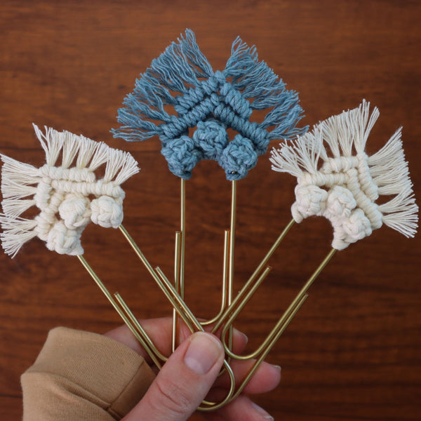 Macrame Paperclip Bookmark Printable PDF Pattern