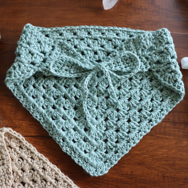 Unruffled Granny Crochet Bandana Pattern | Easy Summer Headscarf PDF