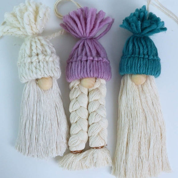 Merry Macrame Christmas Collection | 17 Ornament Patterns & Wall Hangings