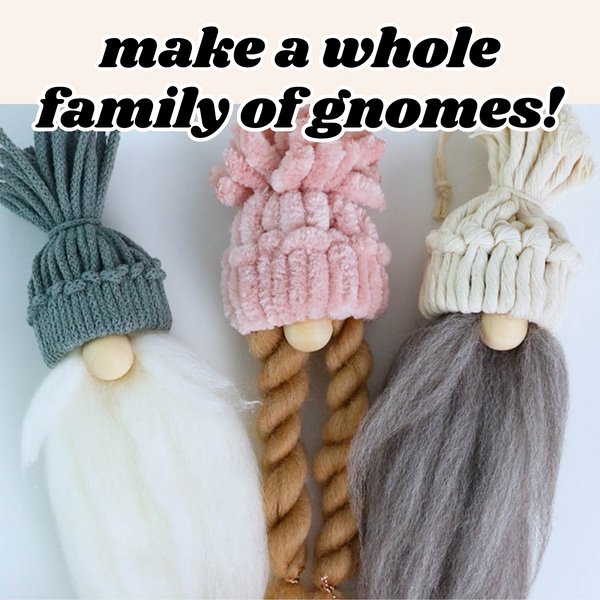 Macrame Gnome Ornament Patterns | DIY Macrame Pattern | Written PDF And Video Tutorial