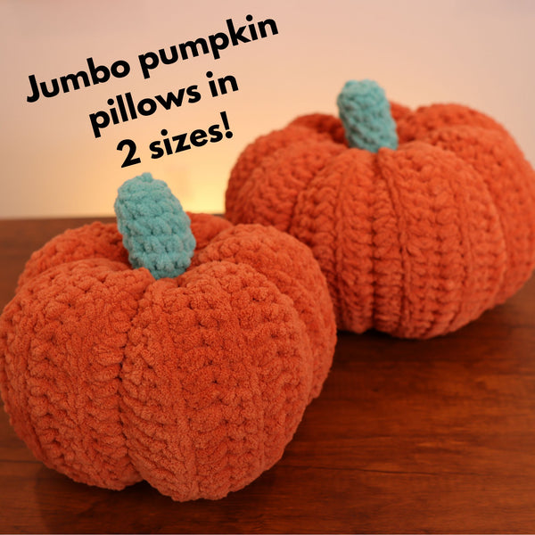 Crochet Pumpkin Pattern Bundle | 3 Easy Patterns for Cute Pumpkins, Pumpkin Stack & Plush Pumpkin Pillows