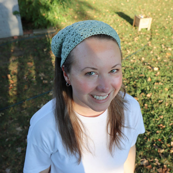 Unruffled Granny Crochet Bandana Pattern | Easy Summer Headscarf PDF