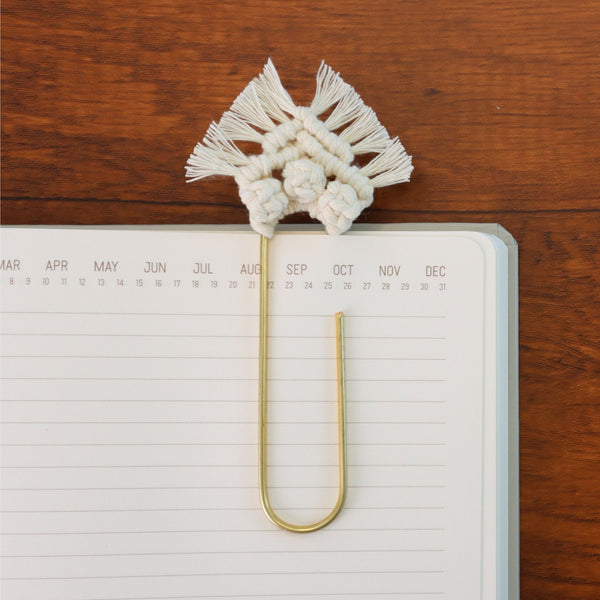 Macrame Paperclip Bookmark Printable PDF Pattern