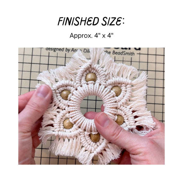 Macrame Snowflake Ornament PDF Pattern