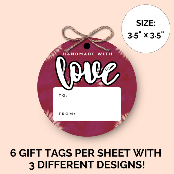 Printable Gift Tags for Handmade Gifts | Floral Boho Style