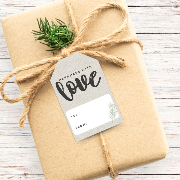 Printable Gift Tags for Handmade Gifts | Rustic Boho Style