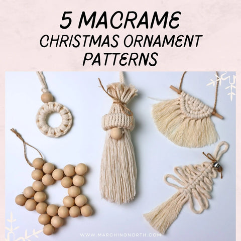 5 Macrame Christmas Ornament Patterns