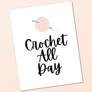 Crochet Project Planner - Crochet All Day Digital PDF Planner